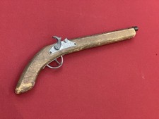 Jouet Ancien Pistolet Bois Métal PARRIS Made USA