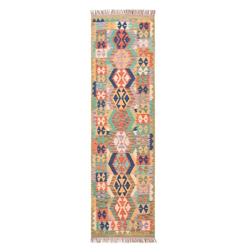 Kelim afghan 296x84 tapis - kelim,