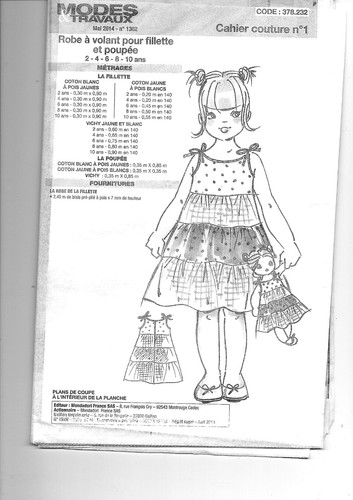 Patron enfant fille robe - enfant,
