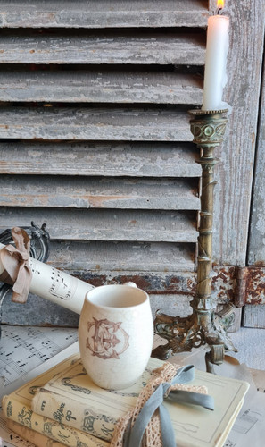 Ancien pot creme moutarde - creme,