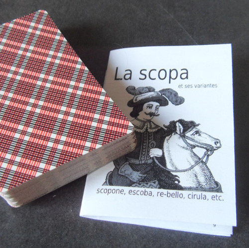 Jeu cartes scopa - jeu, de