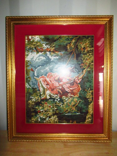 Tableau vintage tapisserie - tableau,
