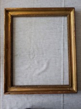wooden frame golden wand Louis XVI style foliage 41 cm x 33 old frame engraving