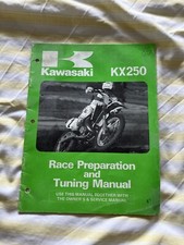USED KAWASAKI KX 250  MOTOCROSS RACE PREPARATION & TUNING MANUAL 1986