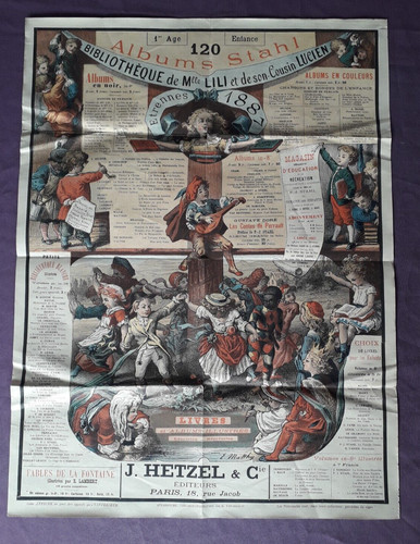 Affiche publicitaire hetzel - affiche,