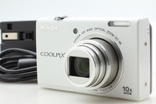[Near MINT] Nikon Coolpix S6200 White 16.0MP 10x Digital Camera From JAPAN