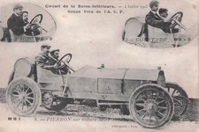 Old postcard CIRCUIT DE LA SEINE-INFERIEURE PIERRON car MOTOBLOC