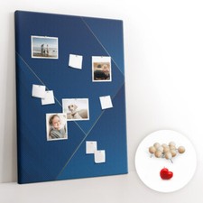 Tableau d'affichage Tableau en liège Punaises 100x140 - Motif métallique