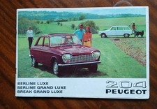 Document Publicitaire Peugeot 204 . 1969.