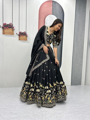 Lehenga choli soie - choli, en