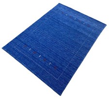 Tapis Gabbeh 100% Laine Bleu Mauve Fait Main 170x240 CM Loom Lori WR145
