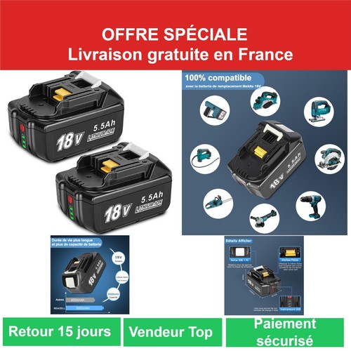 Batterie makita 18v 5ah - makita, 5.5ah