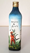 Bouteille vide peinte « effet