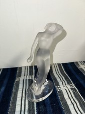 Lalique The Dancer Crystal Sculpture Figurine Made In France Signed No Box