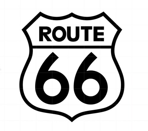 Sticker route taille 15cm - sticker,