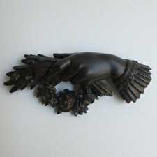 Broche ancienne de deuil -