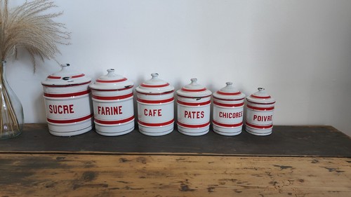 Lot pots épices émaillés - 6,