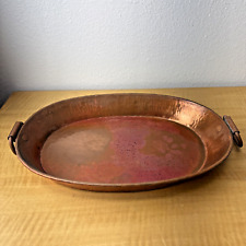 Vintage Hammered Copper Paella Pan