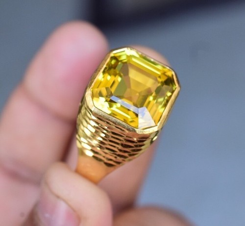 Naturel jaune saphir - saphir, 925