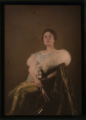 Autochrome portrait - autochrome, (6,5x9)