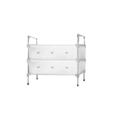 Étagère à Chaussures 3 Étages Étanche à la Poussière Encombrant – Armoire Porte