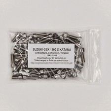 SUZUKI GSX 1100 S KATANA 1982-1983 Kit n°1 vis BTR inox carburateur GSX1100S
