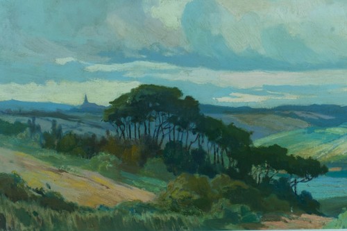 Tableau ancien paysage - ,
