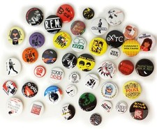 1980s NEW WAVE Music Band Buttons Pins Badges 40+ DESIGNS Mix & Match Gifts 