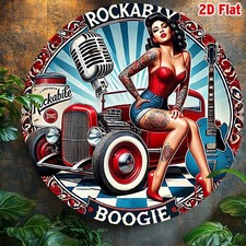 🔥 Panneau Rockabilly Pin-Up