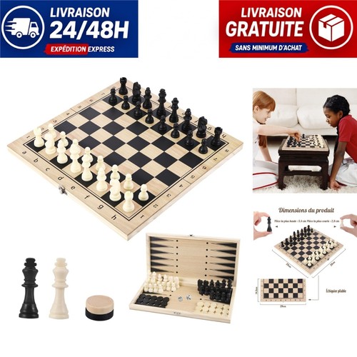 Jeu échecs bois - d'échecs, 1