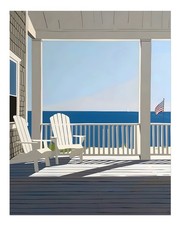 Véranda côtière vue art