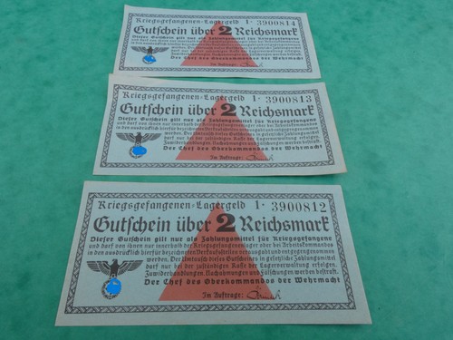 Ww2 ancien billets reichmark - ancien, 2