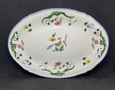 Gien Oiseau de Paradis Oval Platter, 11 7/8" x 8 1/4"