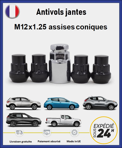 Ecrous antivol roues - de,