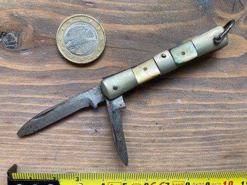 Ancien couteau pliant lames - ancien,