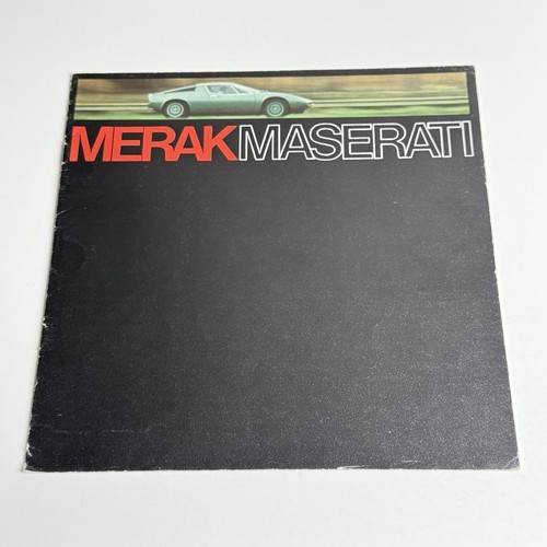 Maserati merak 12p brochure - maserati,