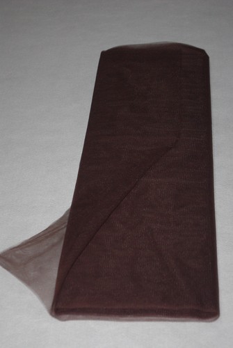 Tulle souple marron chocolat - souple,