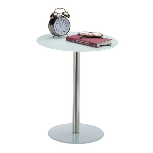 Table appoint ronde verre - en,