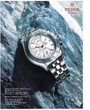ADVERTISING 2003 TUDOR WATCH model chronic tachometer