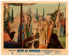 Son of Sinbad Original Lobby Card Dale Robertson Lili St Cyr Vincent Price 1955