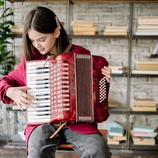  2 Pcs Bretelles Accordéon