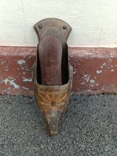 Sabot en bois porte brosse à