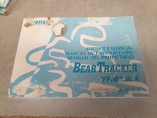 1999 YAMAHA BEAR TRACKER QUAD BIKE Original Owners Manual 