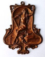 Plaque Bronze Art Nouveau