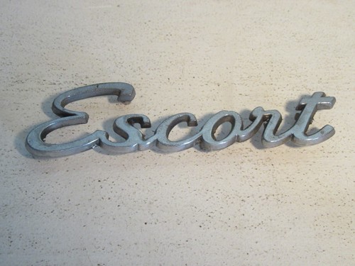Sigle emblème chrome escort - chrome, "escort"