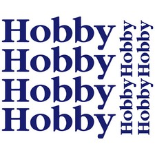 Hobby XL autocollant sticker