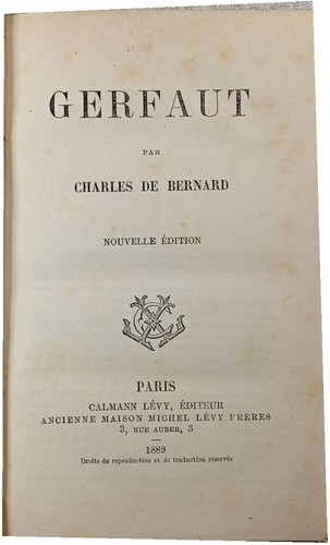 Gerfaut charles bernard - gerfaut, |