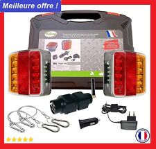 Feux remorque sans fil, éclairage arrière LED,  Fixations Magnétique