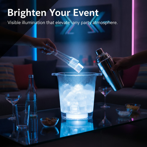 Seau glace lumineux pc - seau, à
