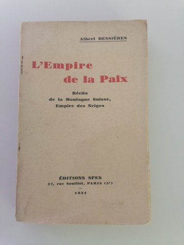 Suisse excursions 1931 - excursions, en